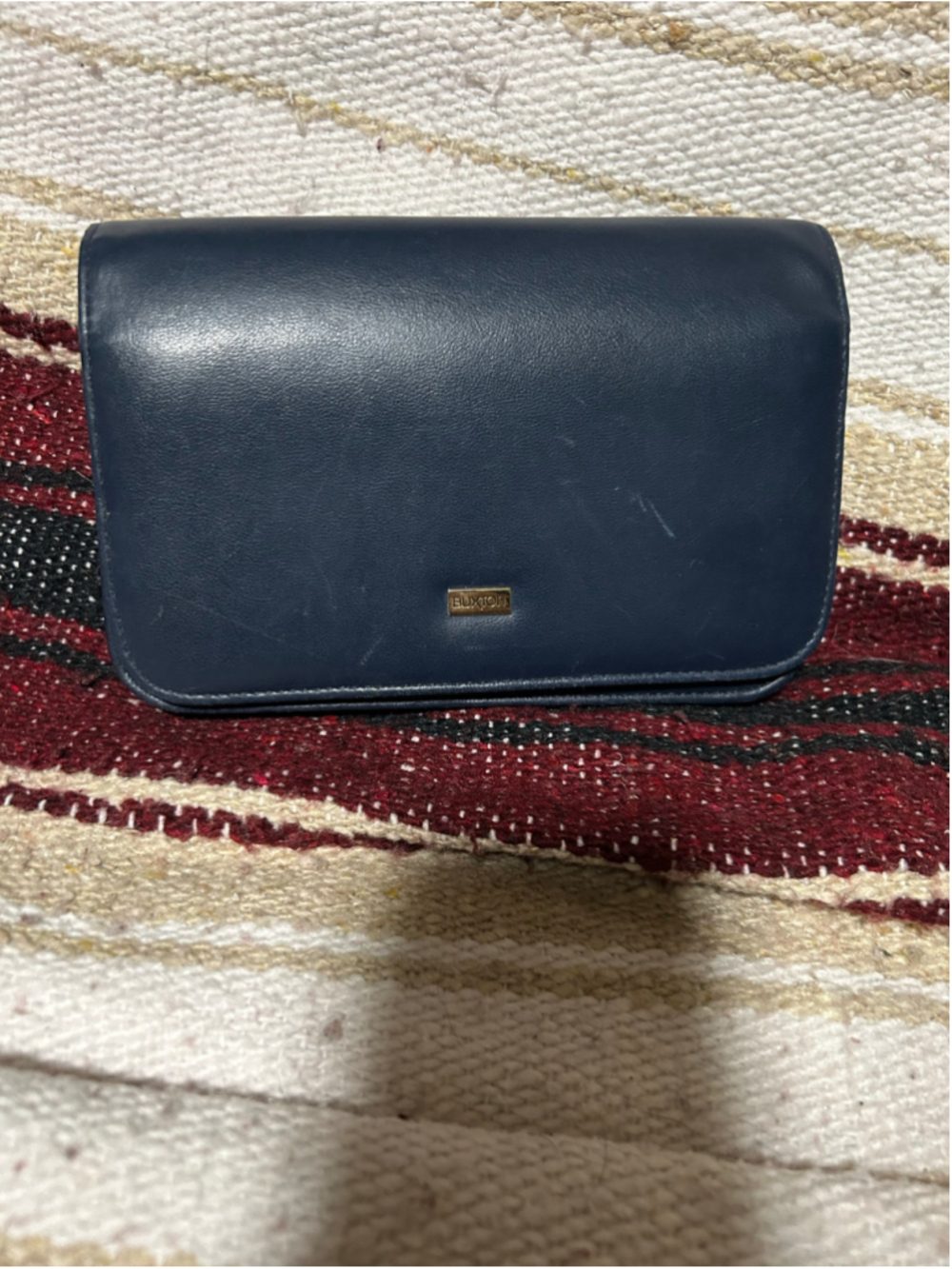 Women's Buxton Navy Leather Wallet One Size